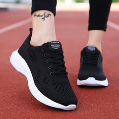 Women's Breathable Sporty Running Shoes Lace up Casual Sneakers