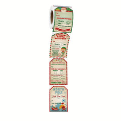 200 Christmas Holiday Decoration Stickers Roll Self adhesive Labels