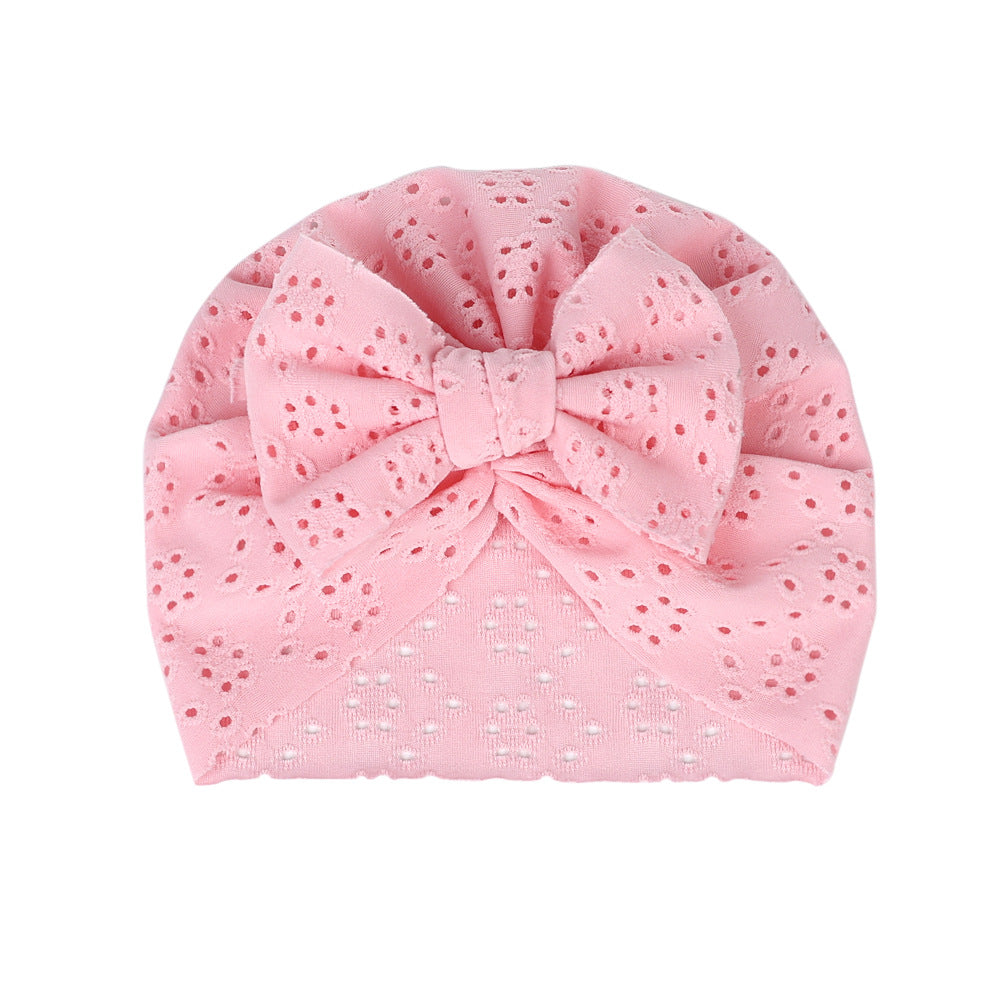 Newborn Baby Head Wrap Hat Bow Turban Cap for Girls