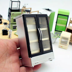 Mini Dollhouse Refrigerator Easy Assembly Realistic Micro Landscape Photography
