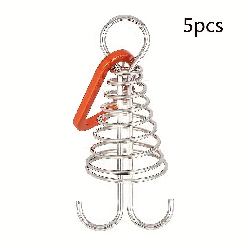 5pcs Stainless Steel Ground Nails for Plank Decks & Camping Tents