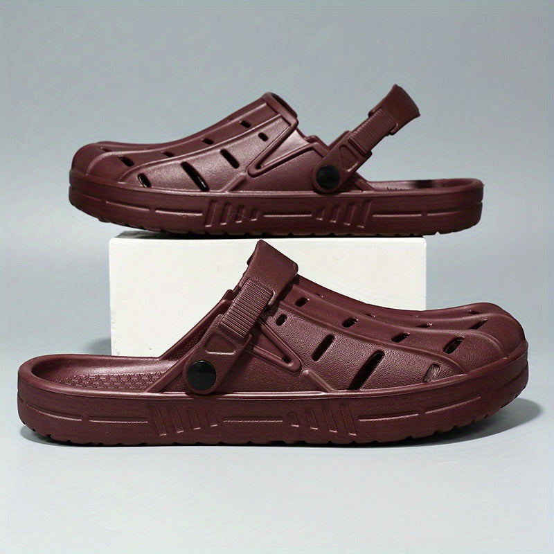 Men's Lightweight Comfy Clogs Hollow Out Non Slip Garden Shoes