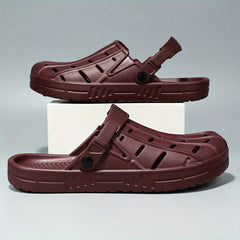 Men's Lightweight Comfy Clogs Hollow Out Non Slip Garden Shoes