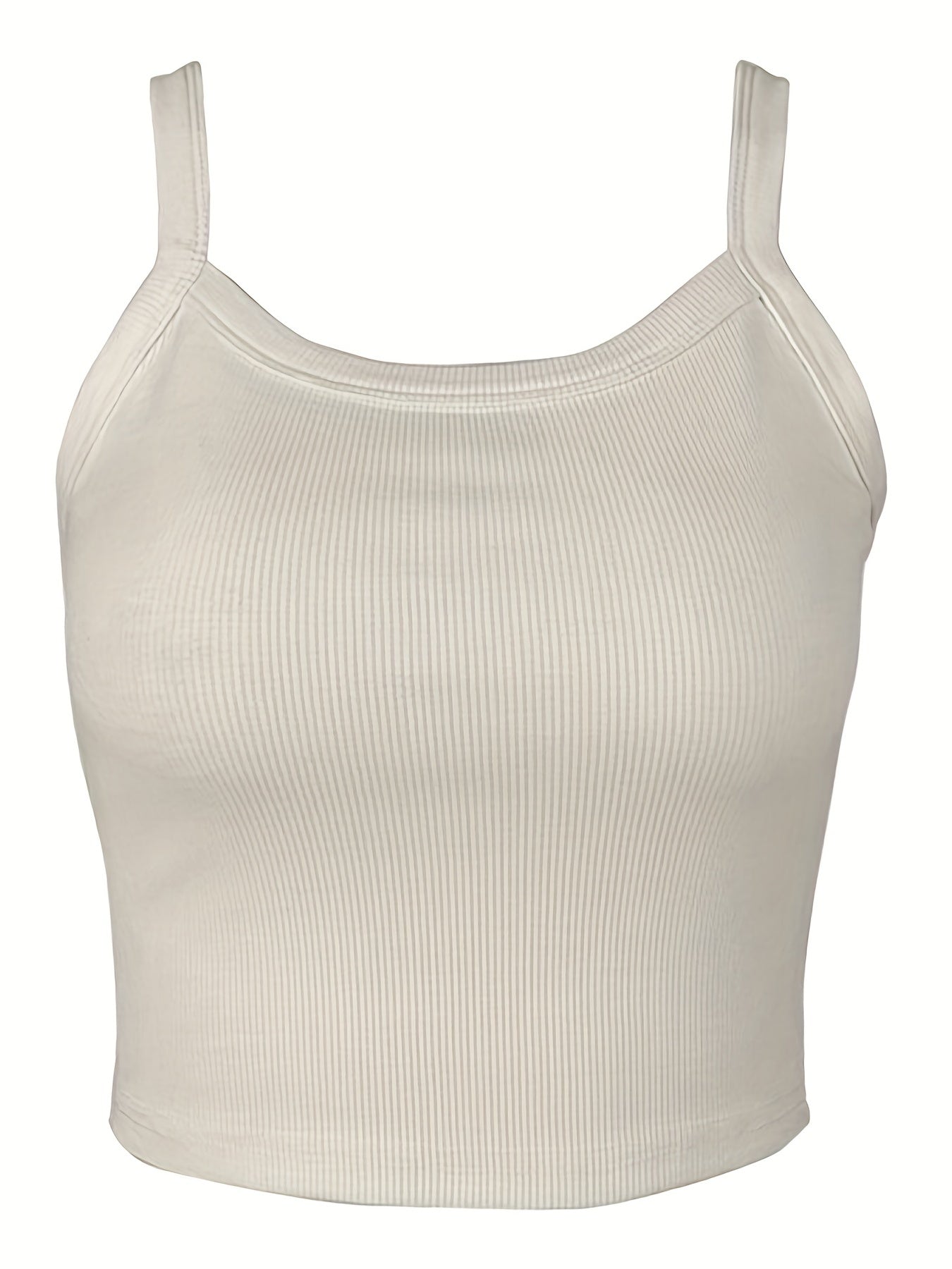 Ribbed Cami Crop Top Slimming Top