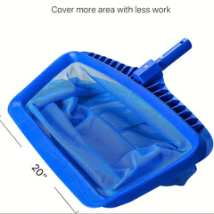 Heavy Duty 50 Swimming Pool Leaf Rake With Deep 40 Net Bag Fine Mesh Netting