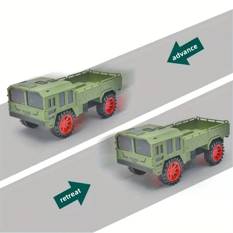 1pc Inertia Military Truck Van Car Off road Vehicle Model Toy Car