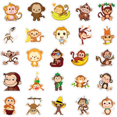 50pcs Monkey Doodle Waterproof Sticker DIY Creative Toys