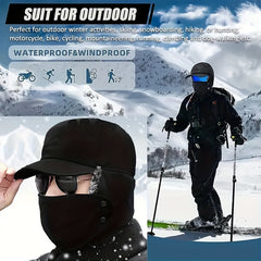 Velvet Trapper Hat Outdoor Windproof Warm Hat