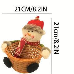Snowman Candy Basket Christmas Party Decor