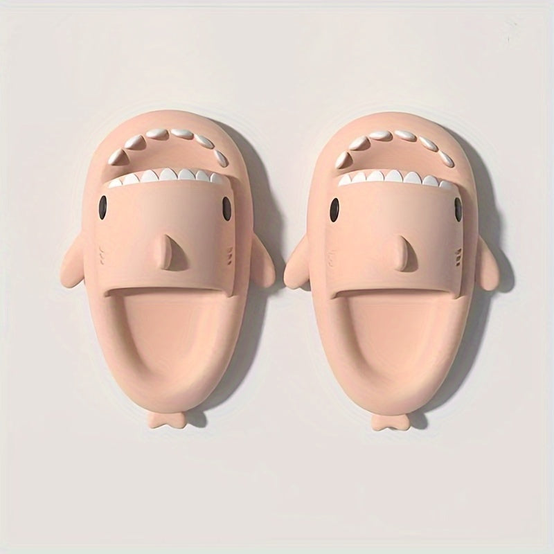 Boy's Cartoon Shark Lightweight Slippers for Indoor Outdoor Shower