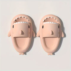 Boy's Cartoon Shark Lightweight Slippers for Indoor Outdoor Shower