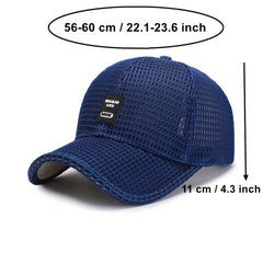 Summer Mesh Trucker Cap Curved Visor Dad Hat Sun Cap