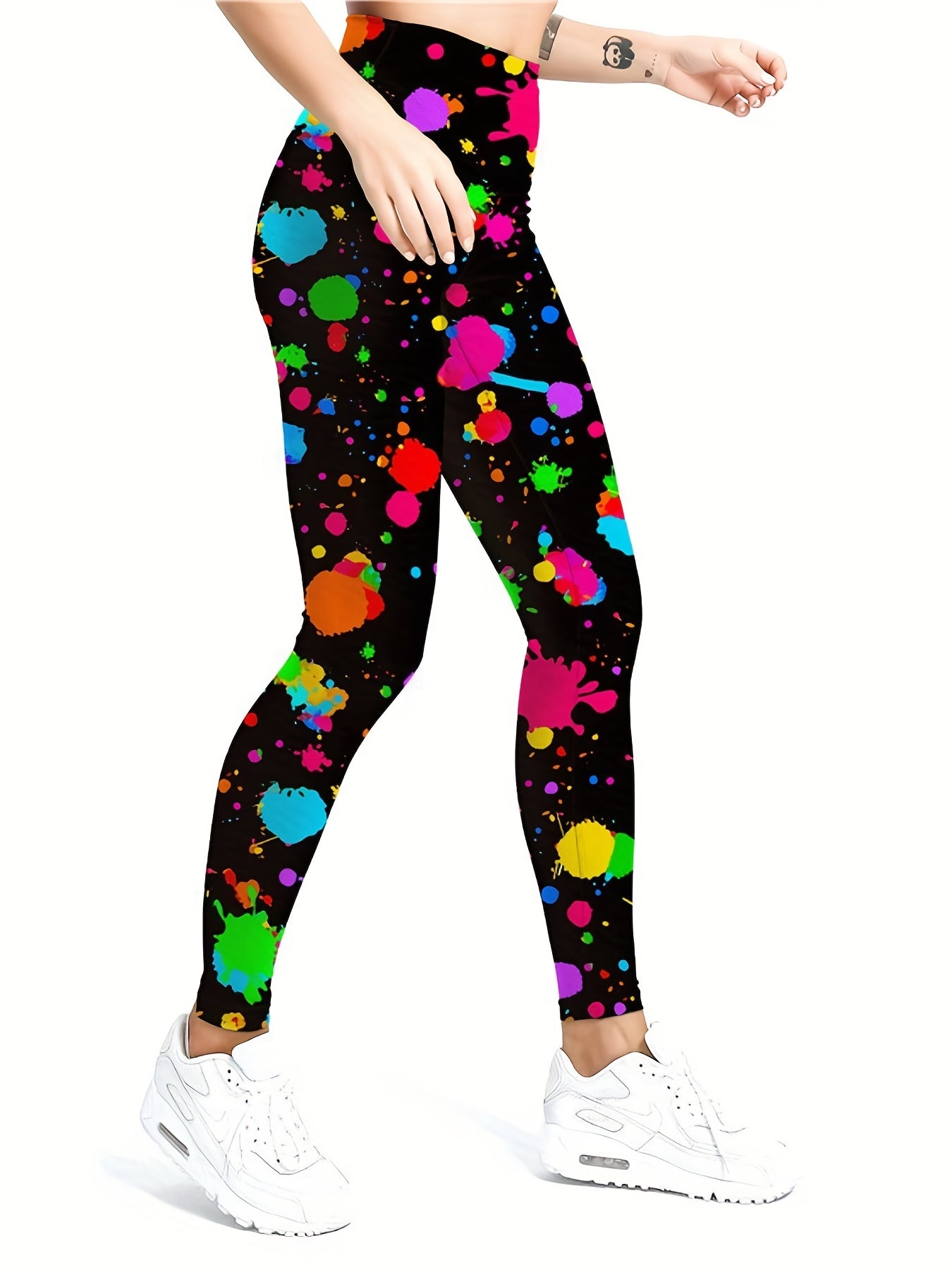 Print Fitness Gym Sports Leggings High Waist Yoga Workout Running Tight Pants