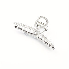 2pcs Faux Pearl Rhinestone Hair Clips for Girls