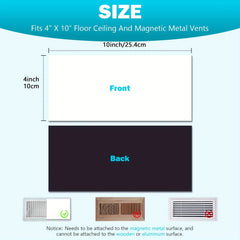 4pc Strong Magnetic Vent Covers 10x25cm Home Floor Air Vent Covers