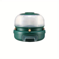 Rotating Double layer Rice Bucket Large Capacity Cereal Container
