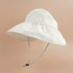 Lace Flower Bucket Hat Sunshade Basin Hat