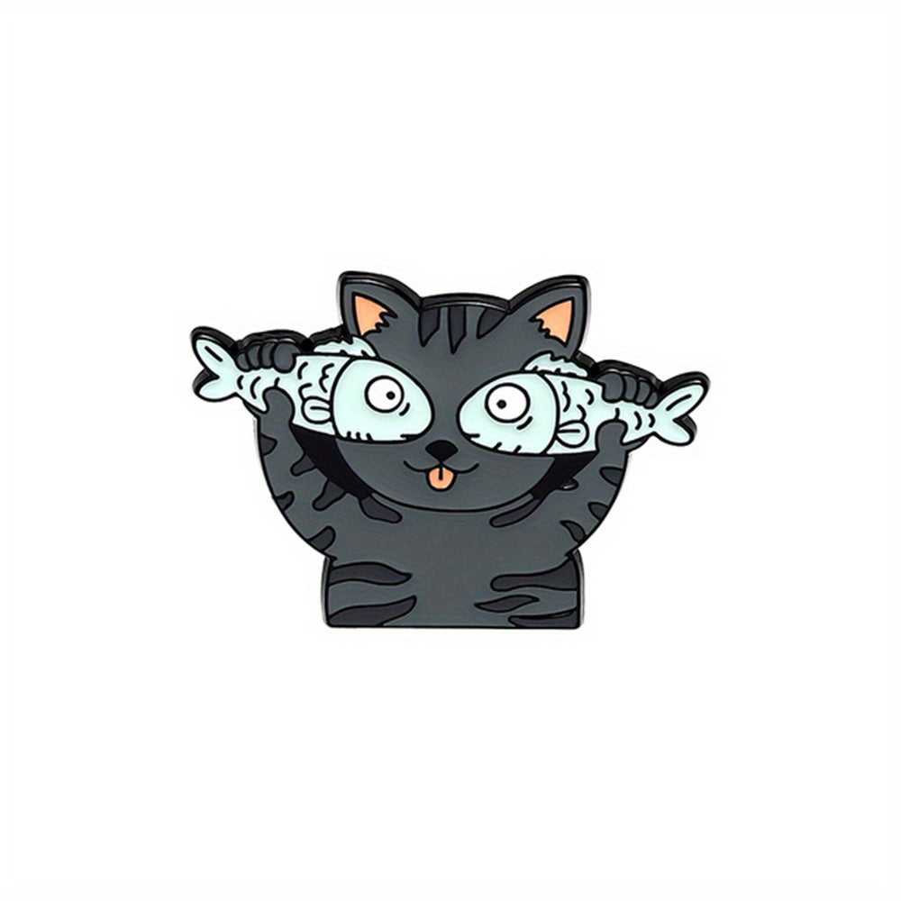 Cute Cat Pin for Clothes & Bags - DIY Accessory & Gift