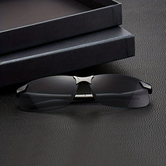 Y2K Rimless Wrap Sunglasses UV400 Outdoor Glasses with Box