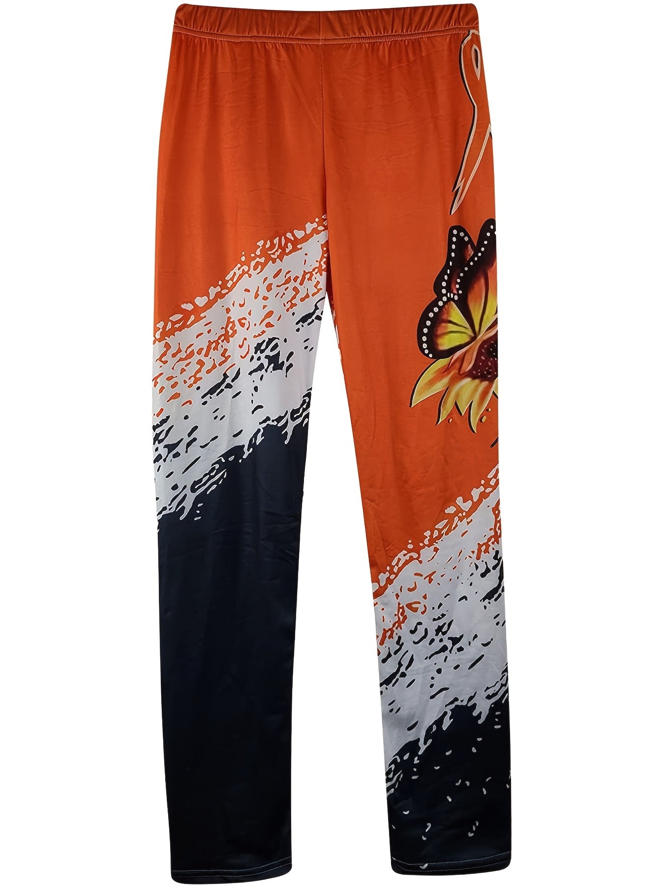 Floral Print Skinny Stretchy Leggings High Waist