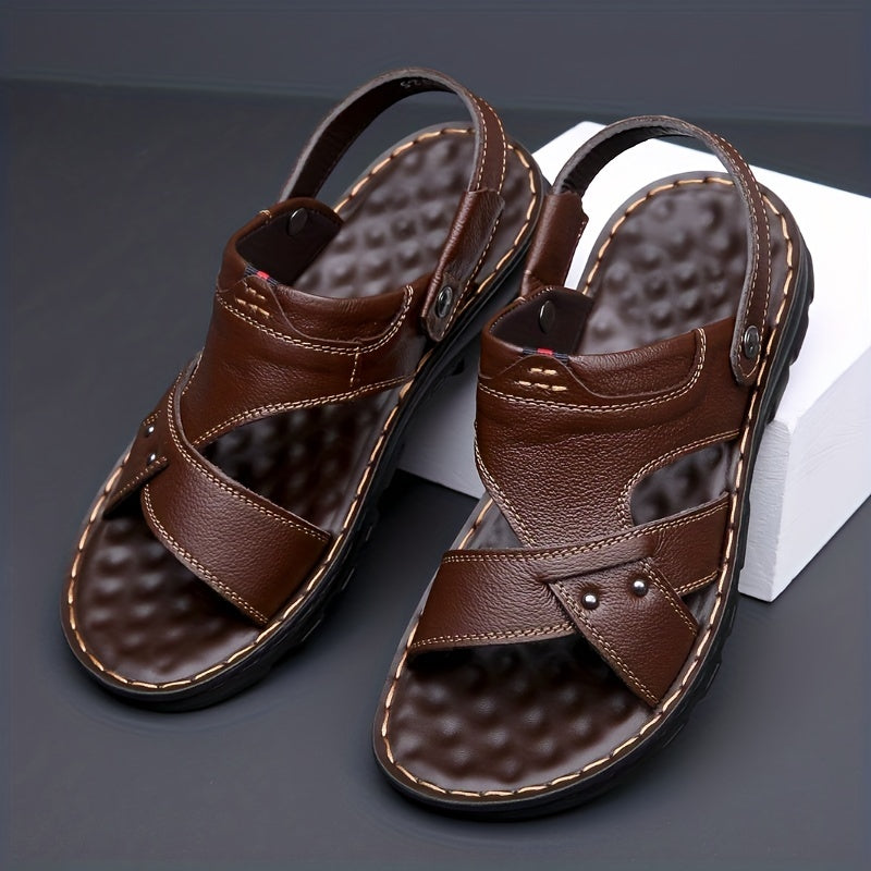 Men's Durable Non Slip Sandals Easy To Clean Comfy Open Toe Beach Shoes