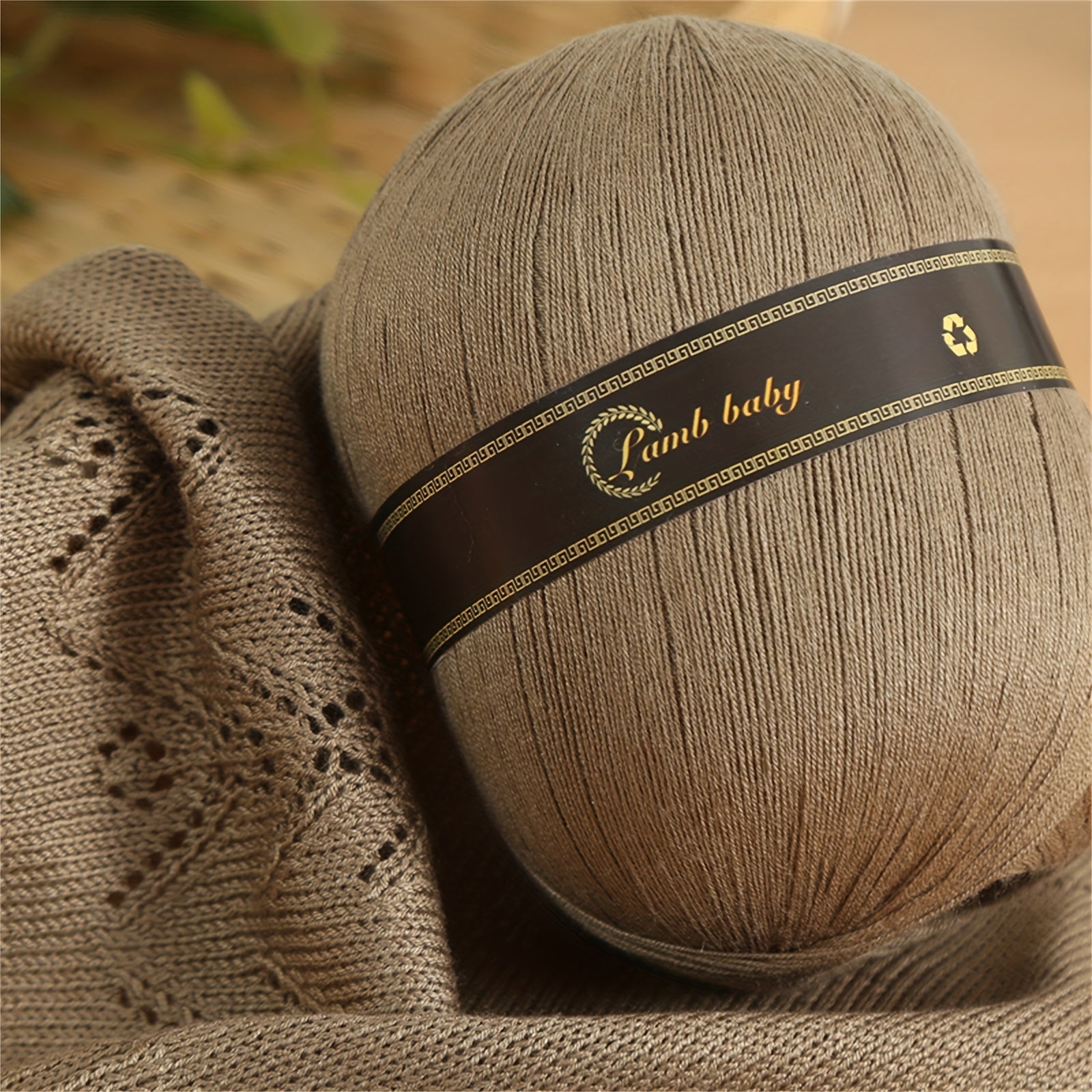 Solid Silk Yarn & Green Needles Set for Crocheting Knitting - 150g