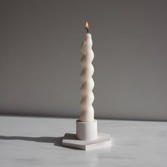 DIY Cement Hexagon Candle Holder Silicone Mold for Concrete Plaster Clay