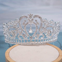 Silver Crystal Crowns And Tiaras With Comb For Girls Or Women