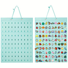 Shoe Charms Organizer 100 Holes Wall Mounted Holder (Charms Not Included)