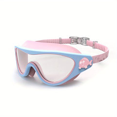 Cartoon Whale Kids Swim Goggles Anti Fog Leakproof Swimming