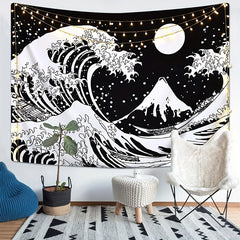 Bohemian Psychedelic Style Tapestry Wall Hanging for Home