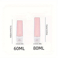 4pcs Silicone Empty Travel Bottles Refillable Squeeze Bottles