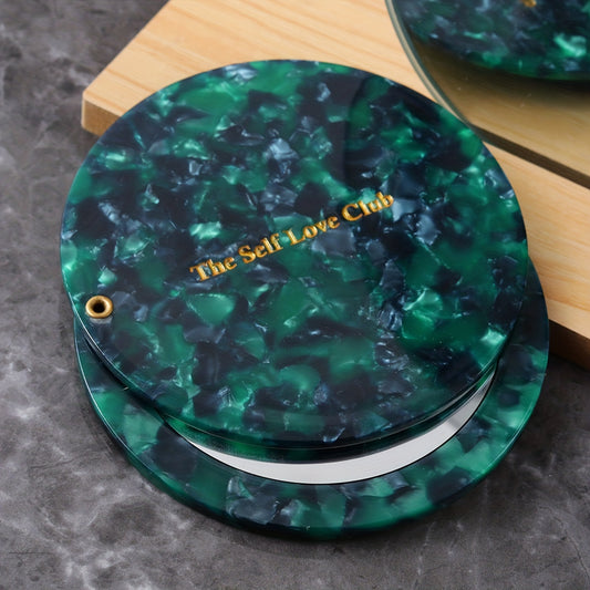 Heart Shape Mini Hand Mirror for Purse