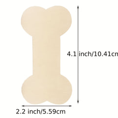 10pcs Wooden Dog Bone and Paw Cutouts for DIY Crafts and Pet Theme Party Decor