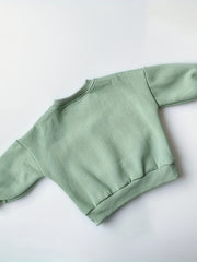 Animal Print Kid's Thermal Sweatshirt Long Sleeve Top