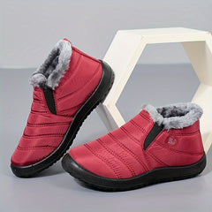 Waterproof Fleece Snow Boots Plus Size Warm Outdoor Boots