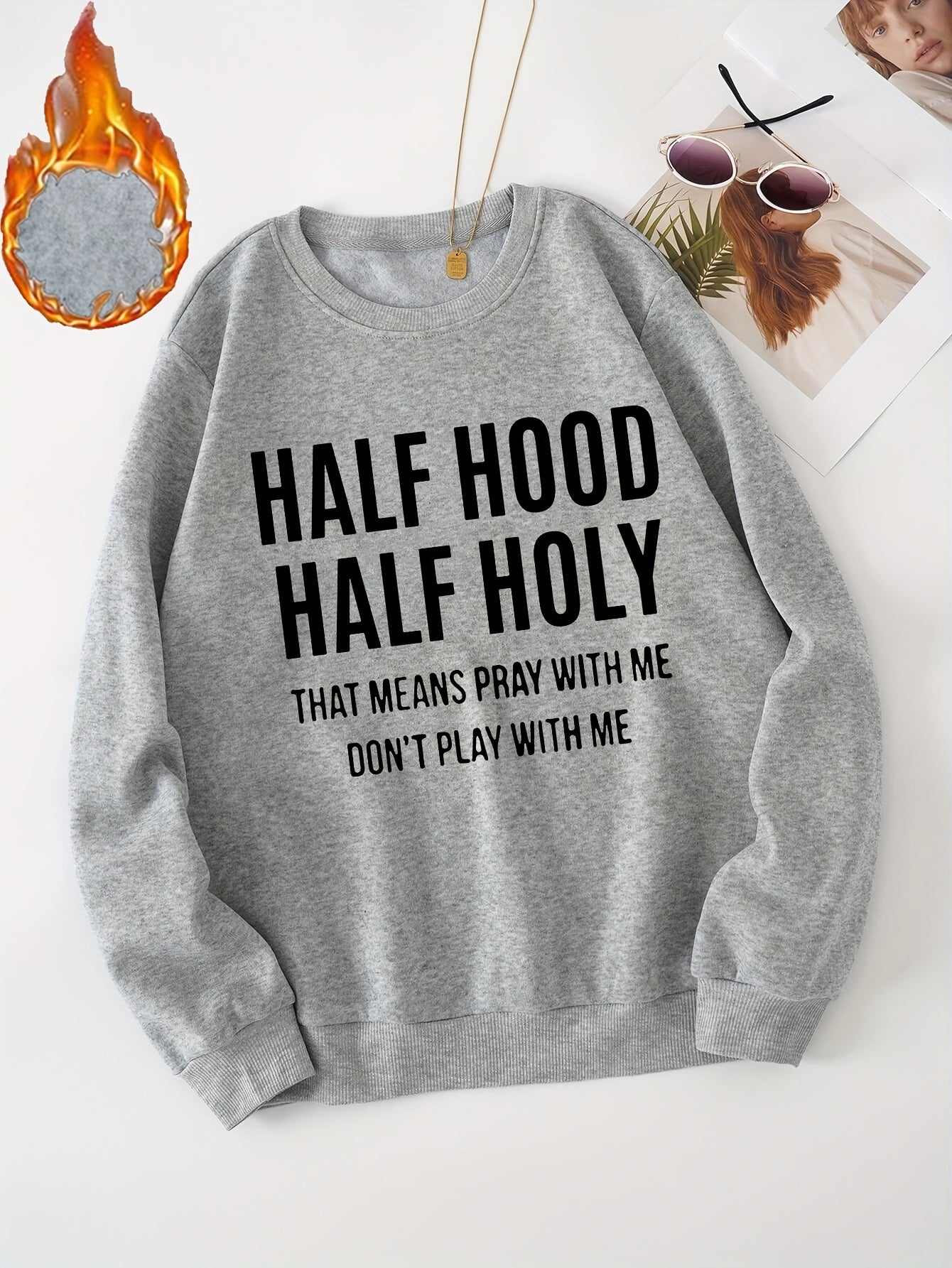 Letter Graphic Sporty Sweatshirt for Women