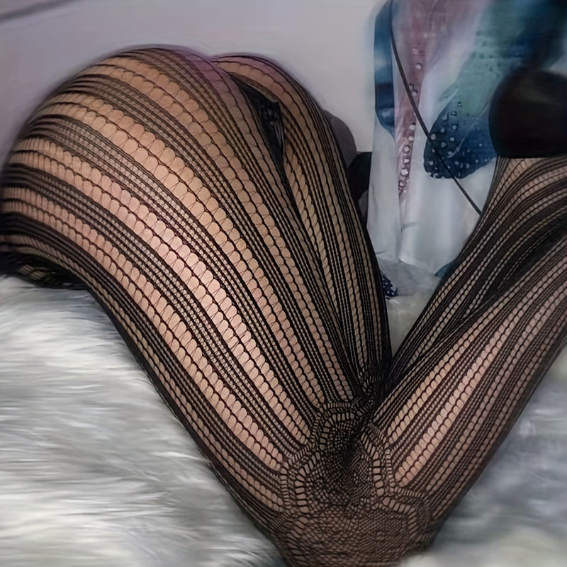 High Waist Semi Sheer Footed Pantyhose Women's Stockings