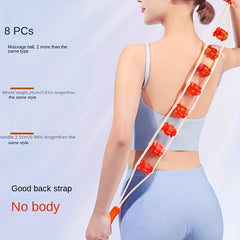Roller Type Back Strap Massage Device