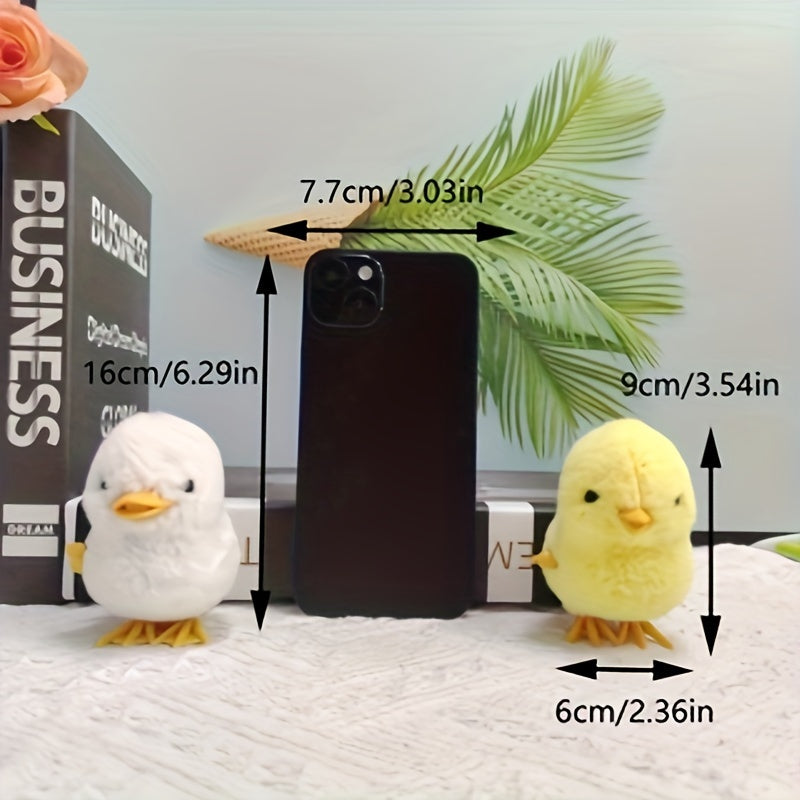 Interactive Jumping Chicken Duck Toy Plush Small Animal Play Birthday Gift