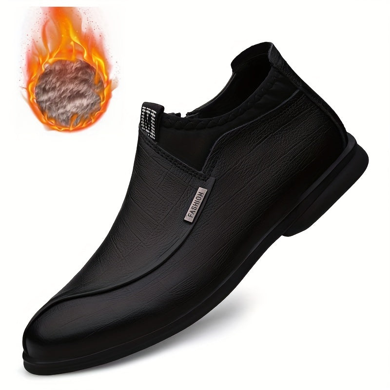Men's Plush Ankle Top Boots Non Slip Outdoor Casual Boots