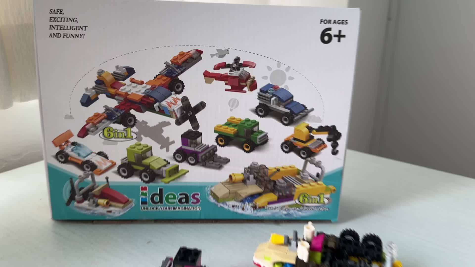 City Cars Building Blocks Set, 12pcs, Educational Toy, Kids' Birthday Gift