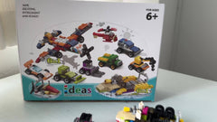 City Cars Building Blocks Set, 12pcs, Educational Toy, Kids' Birthday Gift