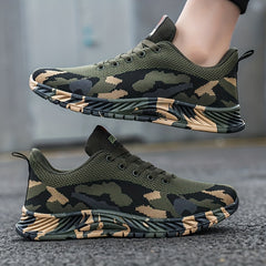 Women's Camo Sneakers Breathable Low Top Hiking Shoes