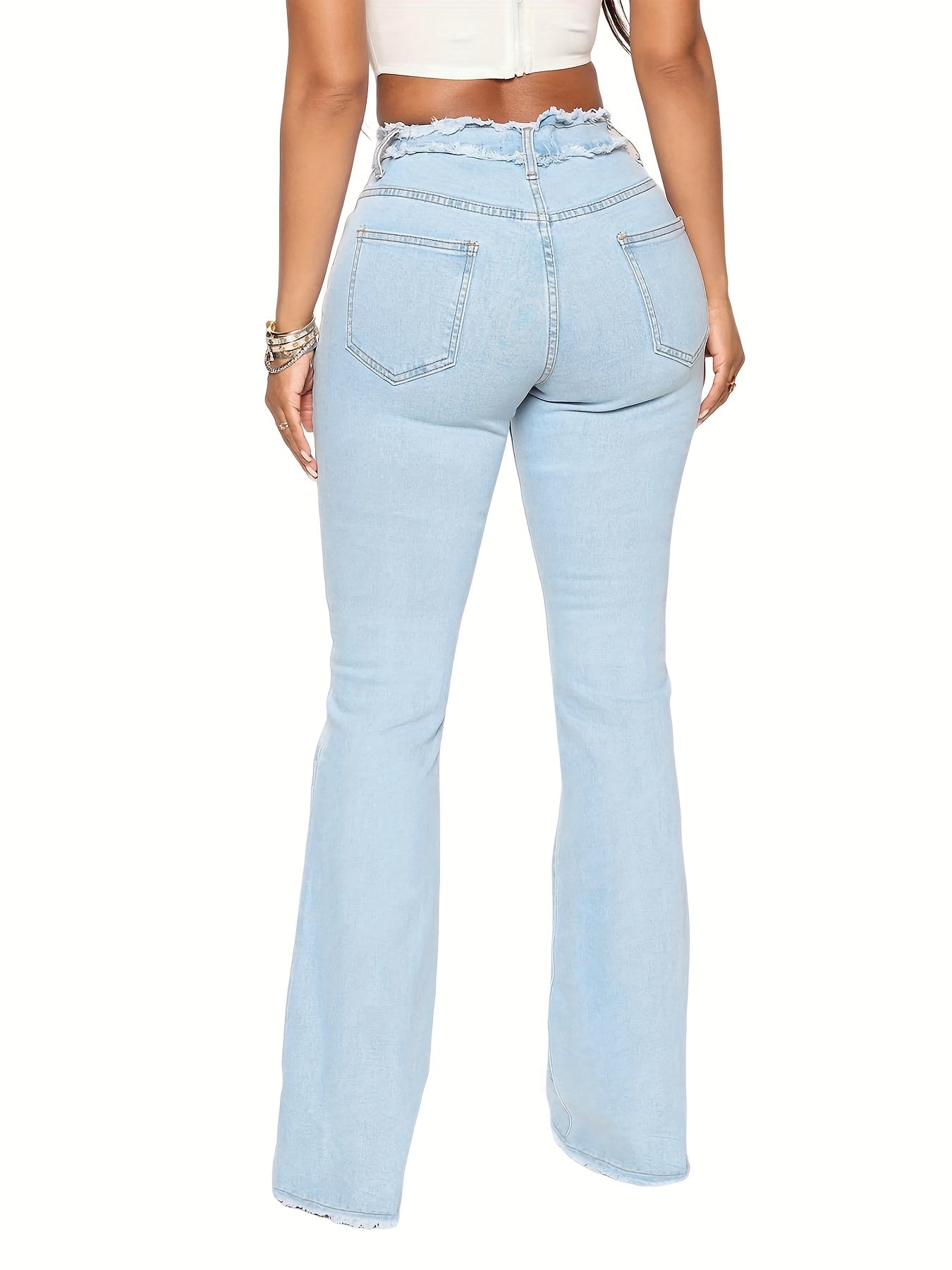 Casual Jeans Women's Flared Denim Pants
