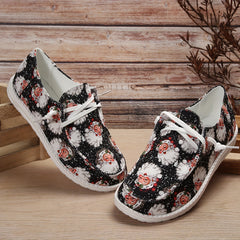 Christmas Elements Print Lightweight Sport Shoes