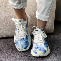 Women's Sky Print Casual Sneakers Anti Slip Lightweight Outdoor Work Shoes