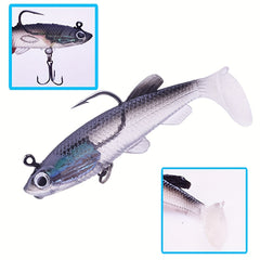 11pcs Bionic Soft Baits Paddle Tail Swimbait for Fishing