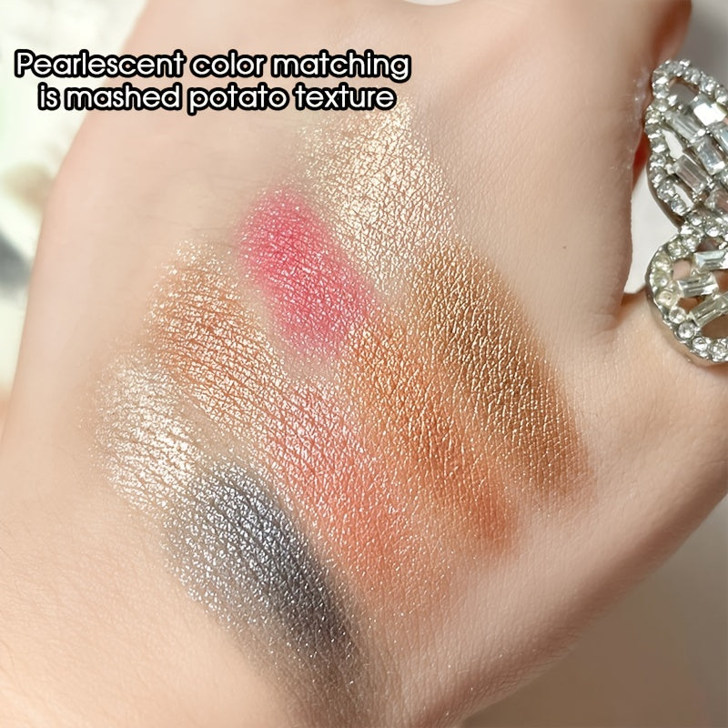 12 Color Eyeshadow Palette With Natural Earth Tone Finish