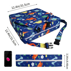 Toddler Dinosaur Booster Seat with Safety Buckle